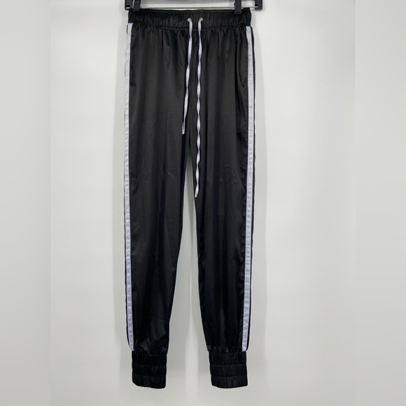 Dance & Marvel Pants - Satin‎ sweat pants, big cuff, Dance&Marvel, sz S